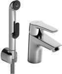 Waschtischmischer Hansa Hansapolo mit Funktionsbrause, Ausladung 103 mm, chrom -