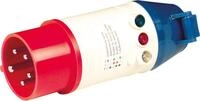 CEE-Pr&uuml;f-Adapter TV416 mit Drehfeldrichtungsanzeige 16A - 65 x 165 mm
