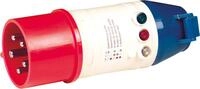 CEE-Pr&uuml;f-Adapter TV432 mit Drehfeldrichtungsanzeige 32A - 65 x 165 mm