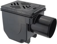KESSEL Kellerablauf Drehfix - DN100 - mit R&uuml;ckstaudoppelverschluss - Rost 150 x 190