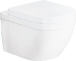 Wand-Tiefsp&uuml;l-WC Grohe Euro 374 x 631 x 540 mm, sp&uuml;lrandlos, Keramik, wei&szlig; -