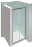 Pendelt&uuml;r H&uuml;ppe Alpha 2 Profil silber matt, Glas 5 mm, 974-1020 mm - A25105087321