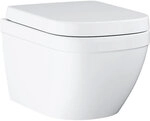 Combi-Pack Grohe Euro Wand-Tiefsp&uuml;l-WC, sp&uuml;lrandlos, Keramik & WC-Sitz Softclose,