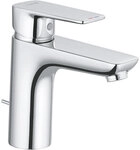 Waschtischmischer Kludi Pure & Style 100, Ausladung 120 mm, mit Zugstange, chrom -