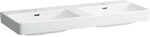 Doppelwaschtisch Laufen Pro S 1300 x 175 x 465 mm, 2 Hahnl&ouml;cher, mit &Uuml;berlauf,