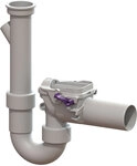 KESSEL R&uuml;ckstauverschluss Staufix Siphon Kunststoff DN 50 - 73052