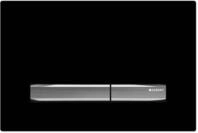 Bet&auml;tigungsplatte SIGMA50 schwarz/ glanz-chrom/ chrom-geb&uuml;rste