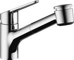 Sp&uuml;ltischmischer KWC Isla herausziehbare Geschirrbrause, Ausladung 225 mm, chrom -