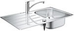Sp&uuml;len-Bundle Grohe Eurosmart Edelstahlsp&uuml;le K200 & Sp&uuml;ltischmischer Eurosmart -