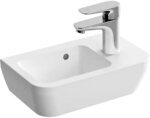 Handwaschbecken VitrA Integra, mit Hahnloch 370 x 220 mm, Hahnloch rechts, mit
