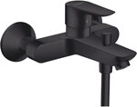 Aufputz-Wannenmischer Hansgrohe Talis E, Ausladung 194 mm, schwarz matt - 71740670