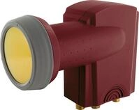 Digitales Quattro-LNB rauscharmer Signalumsetzer Ziegelrot 40 mm - Sun Protect