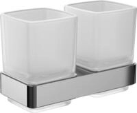 Doppelglashalter mit Gl&auml;ser emco loft, chrom - 052500100