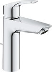 Waschtischmischer Grohe Eurosmart M-Size, Ausladung 121 mm, mit Zugstange, chrom -