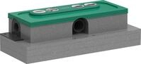 Hansgrohe uBox universal Grundk&ouml;rper f&uuml;r Duschrinne, f&uuml;r flache Installation -