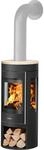 Kaminofen Justus Mino Trios 2.0, Sandstein / Stahl schwarz, 5,5 kW - 4825 42