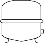 Viessmann Vitoset Membran-Druckausdehnungsgef&auml;&szlig; H 35 wei&szlig; f&uuml;r Heizung -...