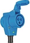 CEE-Winkelkupplung, IP44, 230V, 16A - blau