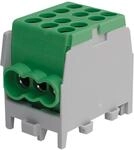 Hauptleitungs-Abzweigklemme - gr&uuml;n, 2x Eingang 25 mm&sup2; 4x Ausgang 16 mm&sup2;, 1-polig