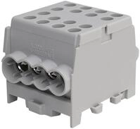 Hauptleitungs-Abzweigklemme - grau, 1-polig 2x Eingang 35 mm&sup2; / 6x Ausgang 25 mm&sup2;