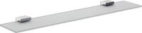 Ablage emco loft, 600 mm, Kristallglas satiniert, verchromt - 051000160