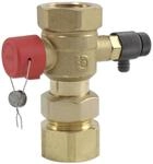 Caleffi Messing-Kappenventil 1'' IG x 1'' IG - bis 85&deg;C