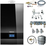 Buderus GB182i.2 Logaplus Gas-Brennwert Paket W42S schwarz mit Regelung BC400 - 15 kW