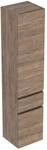 Hochschrank Geberit Renova Plan, 2 T&uuml;ren, 1 Schublade, 390 x 1800 x 360 mm, Nussbaum