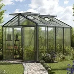 GFP Profi 235 x 311 cm Gew&auml;chshaus, Standardfarbe Aluminium Natur | ohne...