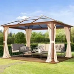 TOOLPORT Forest 3x4 m Hardtop Gartenpavillon, inkl. 4 Seitenteile,...
