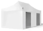 TOOLPORT 3x6m Stahl Faltpavillon, inkl. 4 Seitenteile, wei&szlig; - (600125)