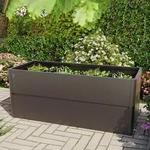 PRIMEYARD Design 200 x 85 x 77 cm Hochbeet, Stahl, Anthrazit-Metallic | inkl.