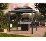 TOOLPORT BBQ 2,75x1,8 m Grillpavillon mit Stahldach - (300218)
