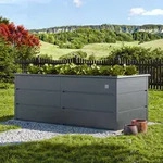 PRIMEYARD Design 100 x 200 x 78 cm Hochbeet, Stahl, anthrazit - (GFPV00957)