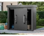 PRIMEYARD 135 x 55 cm Gartenschrank S, anthrazit - (GFPV00922)