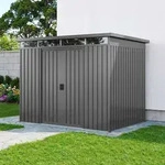 PRIMEYARD 220 x 160 cm Ger&auml;tehaus, Perlgrau - (GFPV01009)