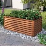 PRIMEYARD Eco 150 x 75 x 60 cm Hochbeet, Cortenstahl, Rost-Optik - (GFPV00967)