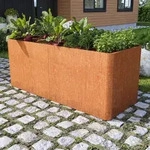 PRIMEYARD Design 200 x 80 x 60 cm Hochbeet, Cortenstahl, Rost-Optik | inkl....