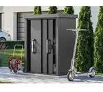 PRIMEYARD 120 x 78 cm Gartenschrank L, anthrazit - (GFPV00921)