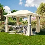 TOOLPORT Sunset 3x4 m Softtop Gartenpavillon, inkl. 4 Seitenteile,...