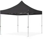 TOOLPORT 3x3m Aluminium Faltpavillon, ohne Seitenteile, schwarz - (600132)