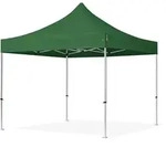 TOOLPORT 3x3m Aluminium Faltpavillon, ohne Seitenteile, dunkelgr&uuml;n - (600137)