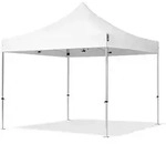 TOOLPORT 3x3m Aluminium Faltpavillon, ohne Seitenteile, wei&szlig; - (600133)