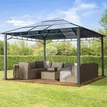 TOOLPORT Sunset 4x4 m Hardtop Gartenpavillon, ohne Seitenteile - (300172)