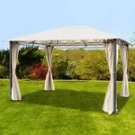 TOOLPORT Rendezvous 3x4 m Softtop Gartenpavillon, inkl. 4 Seitenteile,