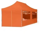 TOOLPORT 3x6m Aluminium Faltpavillon, inkl. 4 Seitenteile, orange - (59029)