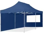 TOOLPORT 3x6m Aluminium Faltpavillon, inkl. 2 Seitenteile, dunkelblau - (59019)