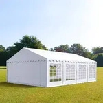 TOOLPORT PRO 5x8m Partyzelt, PVC-Plane, wei&szlig; - (6114)