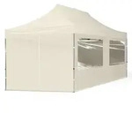 TOOLPORT 3x6m Aluminium Faltpavillon, inkl. 4 Seitenteile, creme - (59023)