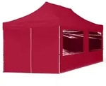 TOOLPORT 3x6m Aluminium Faltpavillon, inkl. 4 Seitenteile, rot - (59151)